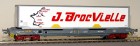 30296 LS Models Flat car type KM with container Brocvielle